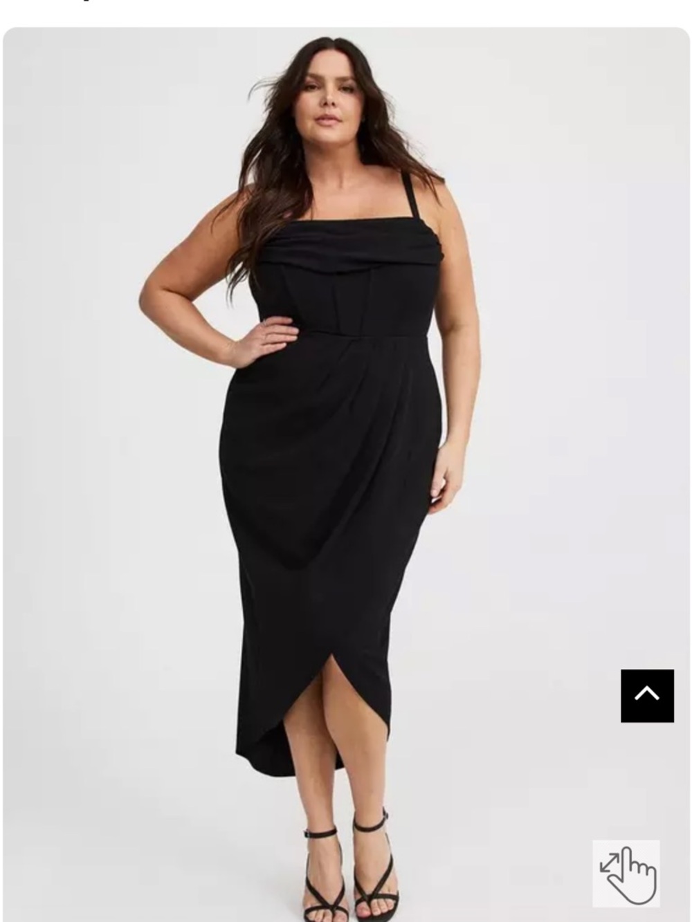 Torrid Tulip Hem Bustier Midi Dress